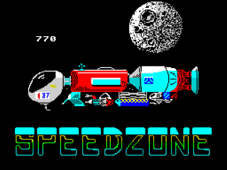 Speed Zone title screen for ZX Spectrum